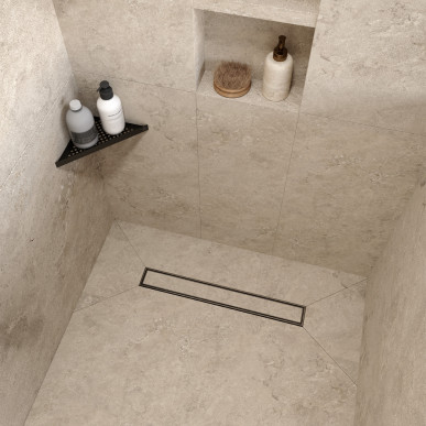 Eurodesagüe 1605S colocado rejilla ceramic