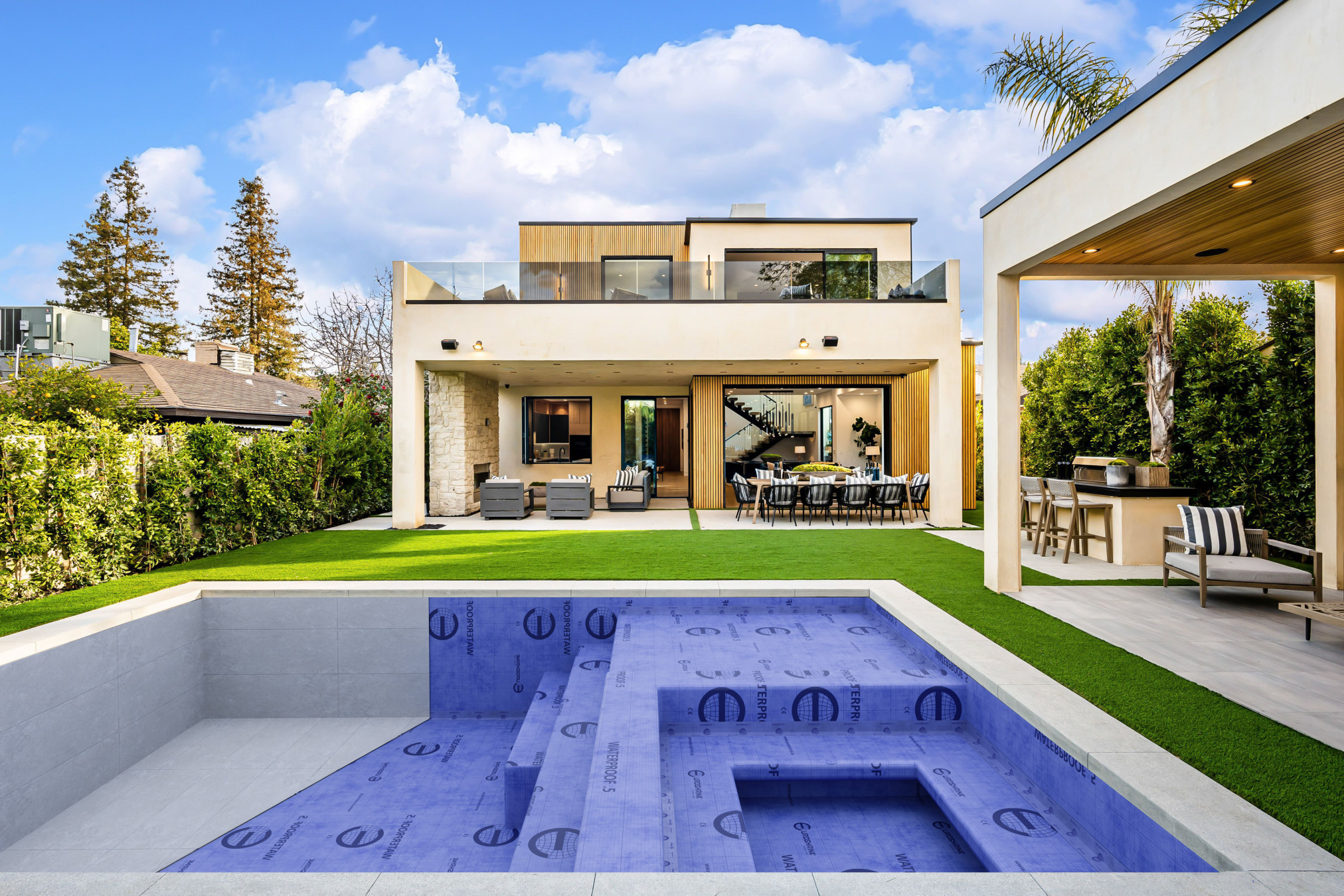 Piscina en construccion